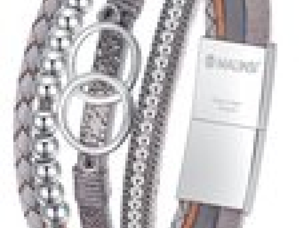 Armband Dames 4 Snoeren - 19cm Leer en RVS Sluiting