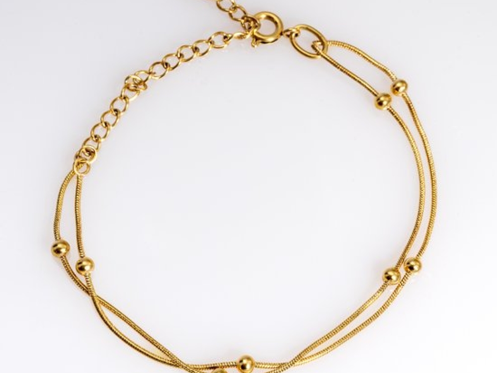 Elegante 18K Goud Vergulde Dubbele Laag