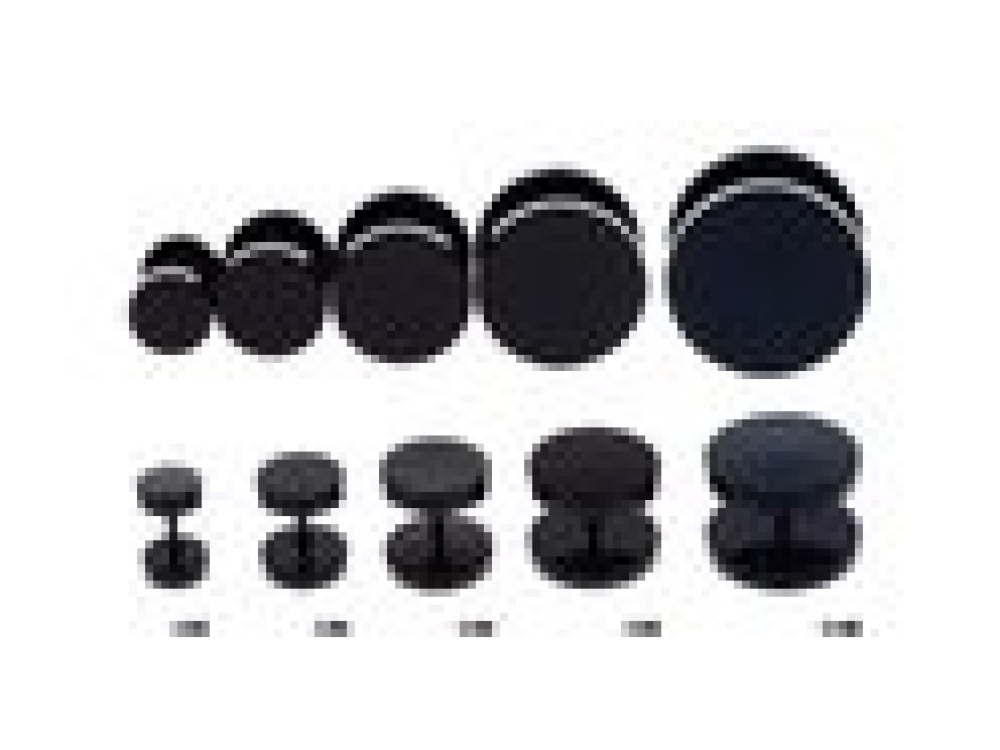 Zwarte Studs Mannen Oorbellen – Ø 8mm