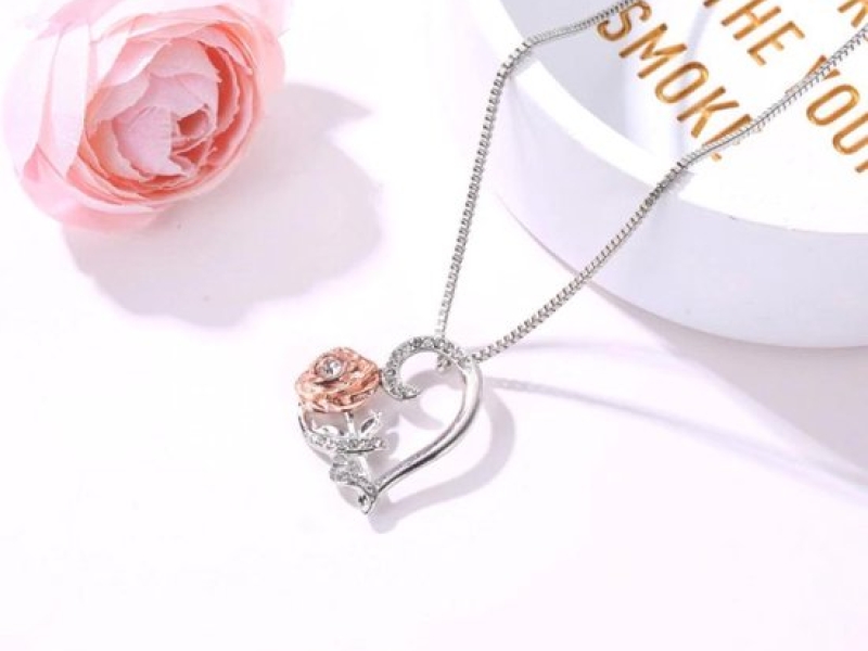 Malinsi Ketting Dames Roos Hart