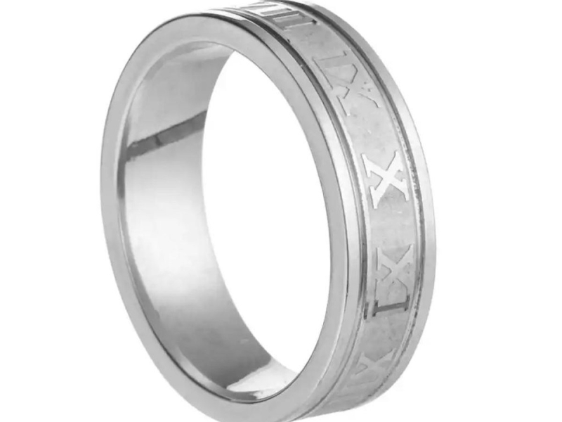 Roman Ring | Zilverkleurig | Ringen Mannen | 19mm