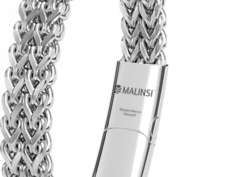 Malinsi® Armband Heren - Zilverkleurig Schakel Compleet RVS - 20 cm